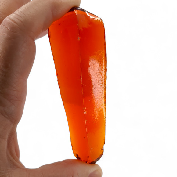 Amberina Art Glass Cullet Glowing Cadmium Slag #4GS40 - Picture 6 of 7